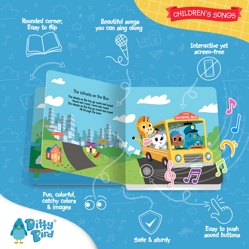 Ditty Bird Sound Book: Children´s Songs-BESTSELLER  USB-C Ditty Bird