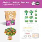 3D Pop Up Paper Bouquet Mideer