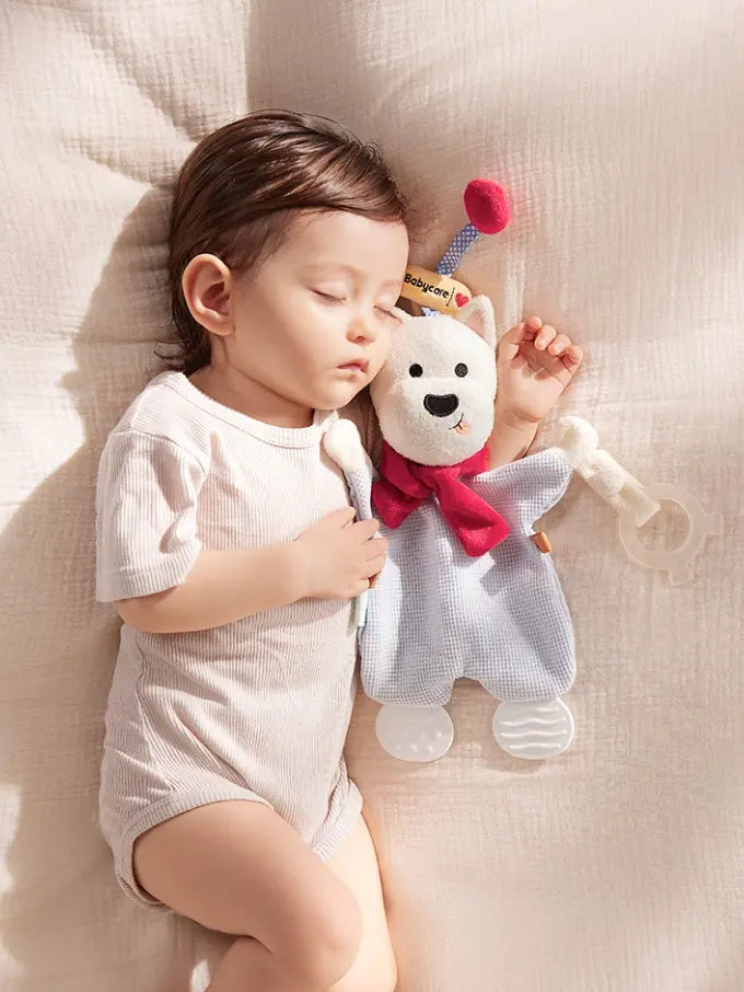 Baby Comforter Blanket & Teething Plush Toy Bc Babycare