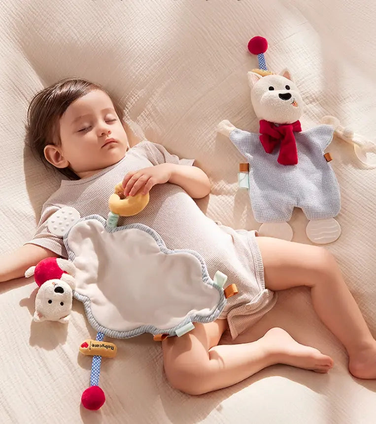 Baby Comforter Blanket & Teething Plush Toy Bc Babycare