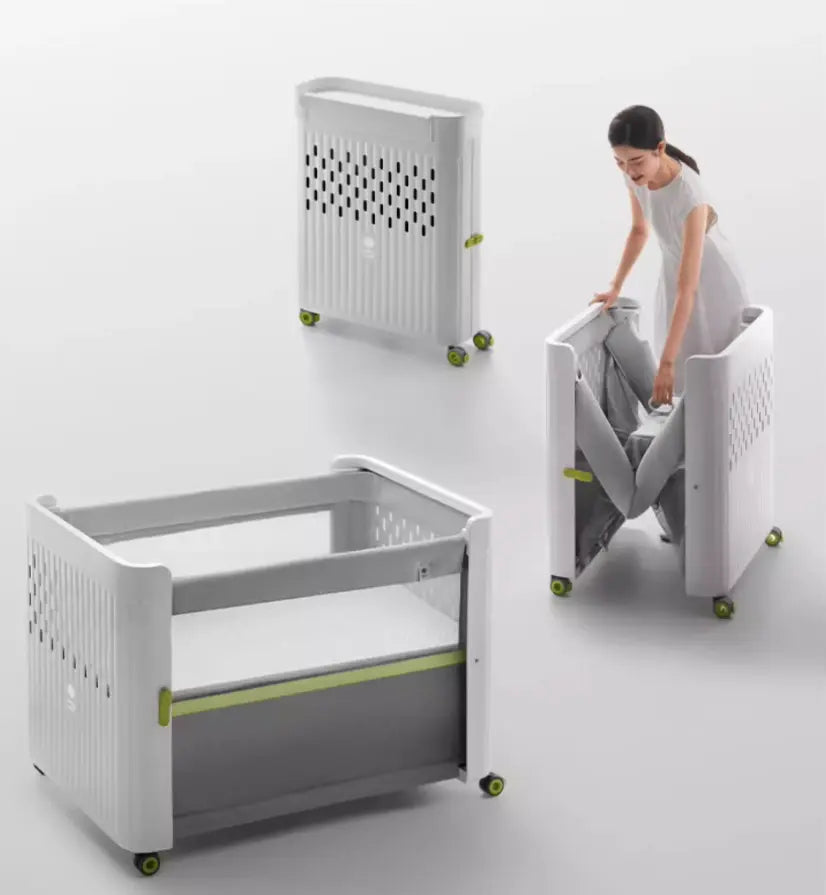 Foldable Baby Crib with Changing Table Bc Babycare