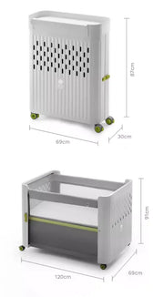 Foldable Baby Crib with Changing Table Bc Babycare