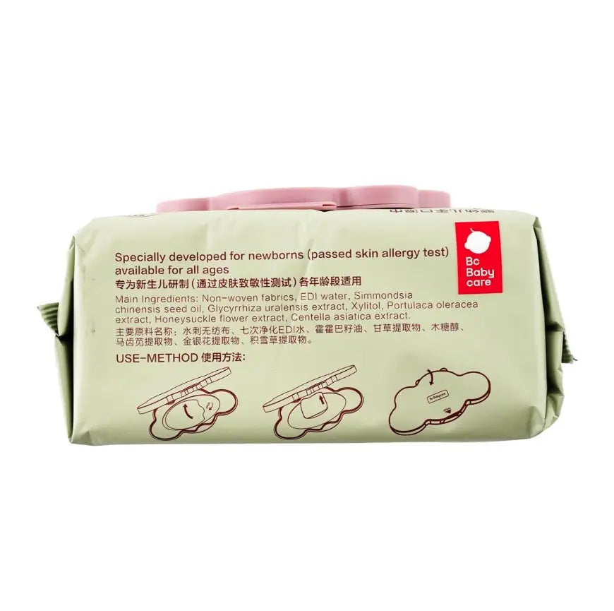 Baby Hand & Mouth Wipes 80 Count（lightly botanical-scented） Bc Babycare