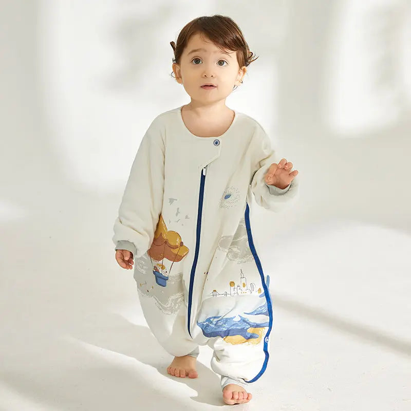 Temperature Regulating Cotton Long-Sleeve Sleep Bag, 1.5 TOG Bc Babycare