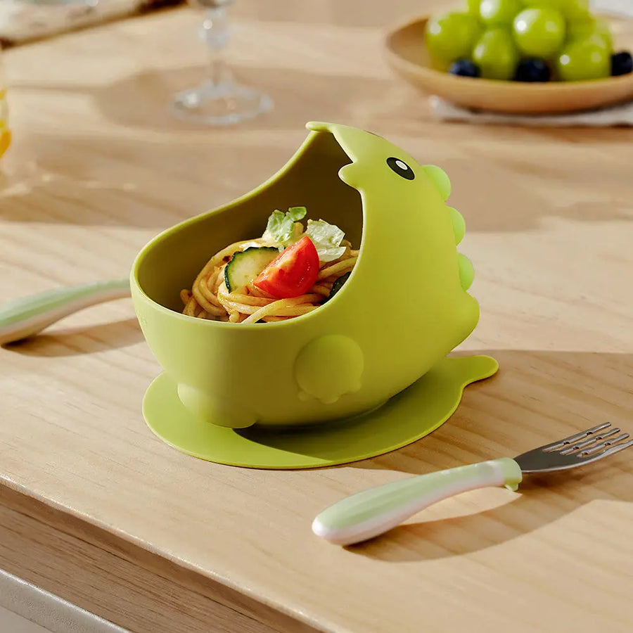 Dino Silicone Suction Bowl Bc Babycare