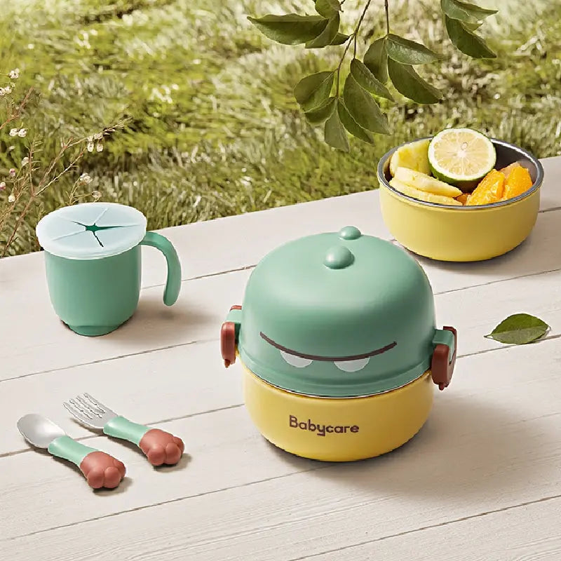 Dino Portable Tableware Set 5pcs Bc Babycare