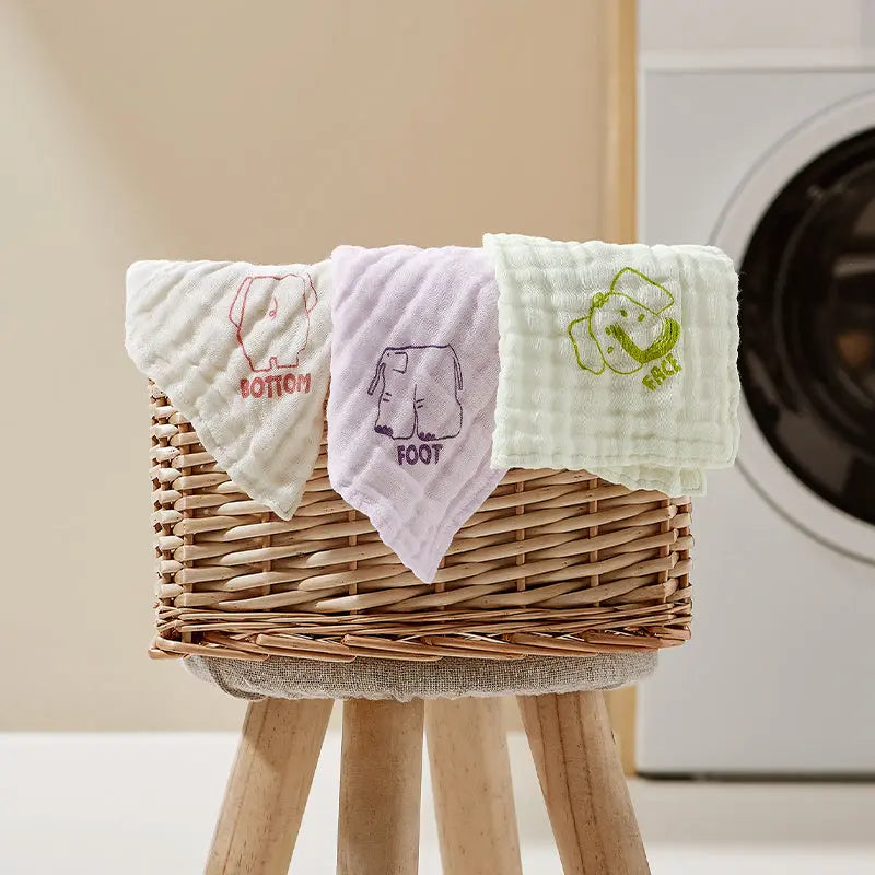Baby Cotton Washcloth towel 6pcs Bc Babycare